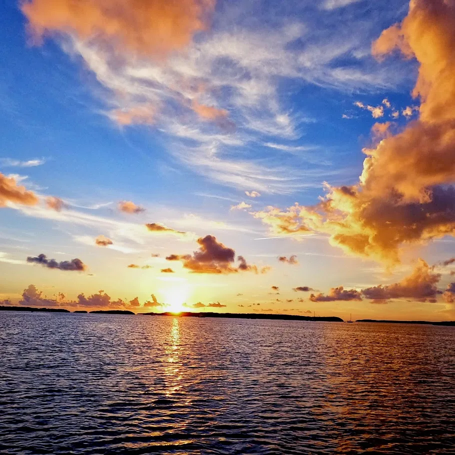 Beautiful sunset on the Gulf of America